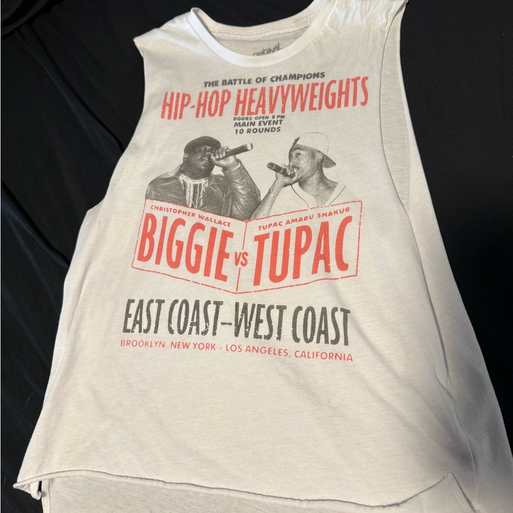 Biggie VS Tupac muscle tee